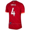 Virallinen Fanipaita Liverpool Virgil Van Dijk 4 Kotipelipaita 2021-22 - Miesten